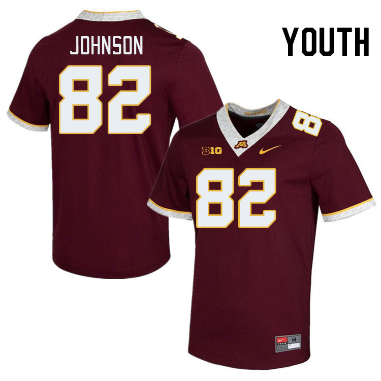 Youth #82 Julian Johnson Minnesota Golden Gophers College Football Jerseys Stitched-Maroon